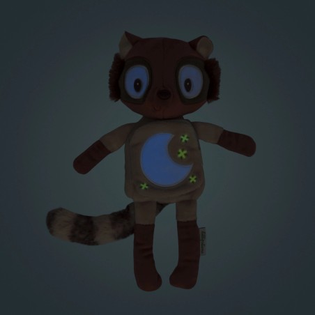 Lilliputiens Plyšová hračka lemur Elvis s látkovou knížkou