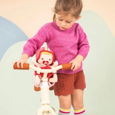 Lilliputiens Látková hračka na kolo panenka Lena