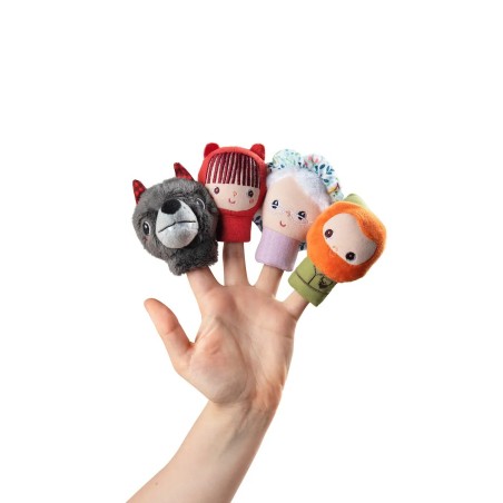 Lilliputiens Set prstových maňásků Červená Karkulka