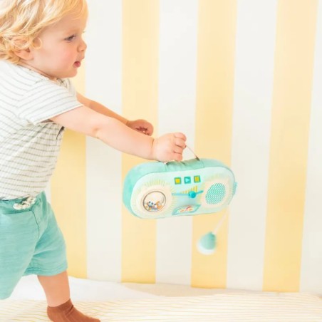 Lilliputiens Zvukové plyšové rádio dráček Joe