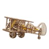Ugears 3D dřevěná mechanická skládačka Mini dvojplošník