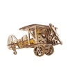 Ugears 3D dřevěná mechanická skládačka Mini dvojplošník