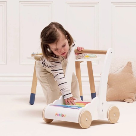 Le Toy Van Petilou Vozík s duhovými kostkami