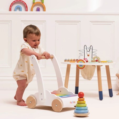 Le Toy Van Petilou Vozík s duhovými kostkami