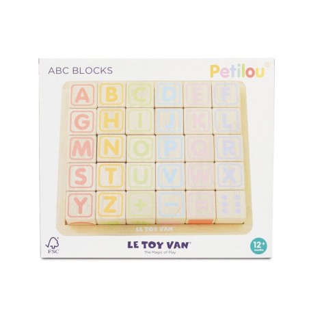 Le Toy Van Petilou Multifunkční dřevěné kostky abeceda