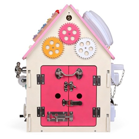 2Kids Toys Activity board Domeček růžový