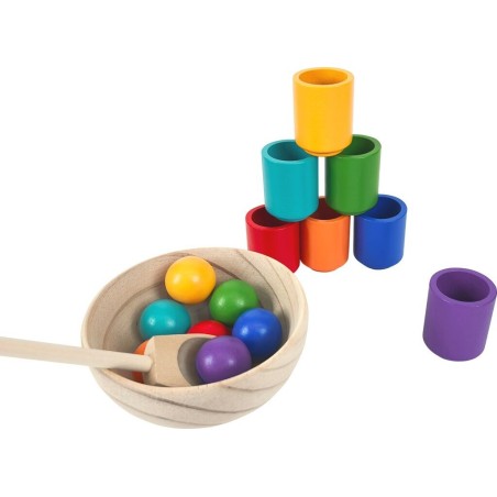 2Kids Toys Duhové kuličky a kalíšky 7 barev