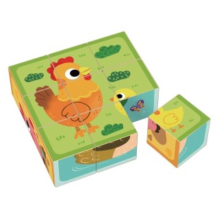 2Kids Toys Dřevěné kostky Farma