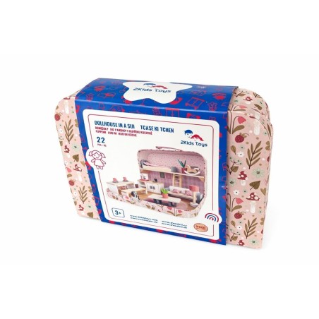 2Kids Toys Domeček pro panenky v kufříku Kuchyně