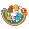2Kids Toys Balanční puzzle se zvířátky 2 v 1