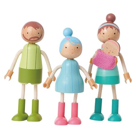 2Kids Toys Sada nábytku s rodinou 5 v 1