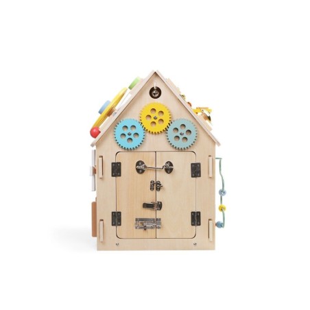 2Kids Toys Activity board Domeček přírodní