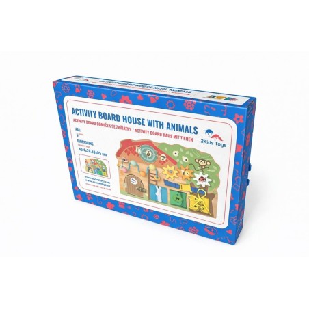 2Kids Toys Activity board Domeček se zvířátky