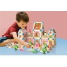 2Kids Toys Dřevěná stavebnice Zámek barevný