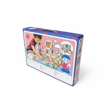 2Kids Toys Dřevěná stavebnice Zámek barevný