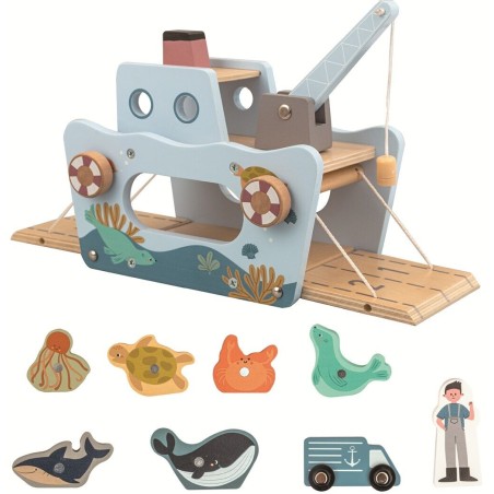 2Kids Toys Magnetická hračka Rybářská loď