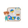2Kids Toys Senzorická busy kniha Domeček s panenkou