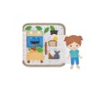 2Kids Toys Senzorická busy kniha Domeček s panenkou