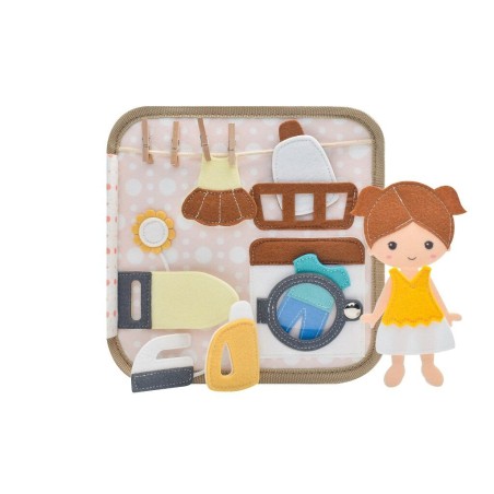 2Kids Toys Senzorická busy kniha Domeček s panenkou