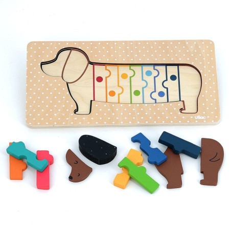 Vilac Vkládací puzzle Pejsek