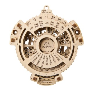 Ugears 3D dřevěná mechanická skládačka Kalendář