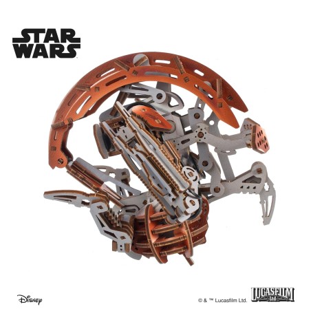 Ugears 3D dřevěná mechanická skládačka Star Wars Droideka