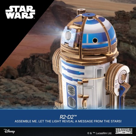 Ugears 3D dřevěná mechanická skládačka Star Wars R2-D2