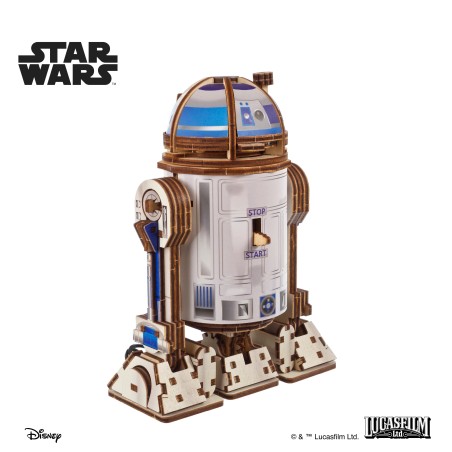 Ugears 3D dřevěná mechanická skládačka Star Wars R2-D2