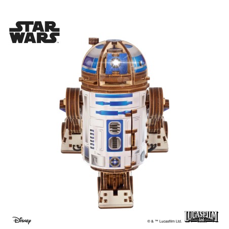 Ugears 3D dřevěná mechanická skládačka Star Wars R2-D2