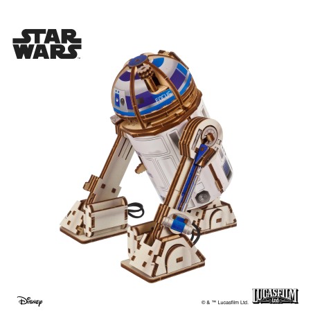 Ugears 3D dřevěná mechanická skládačka Star Wars R2-D2