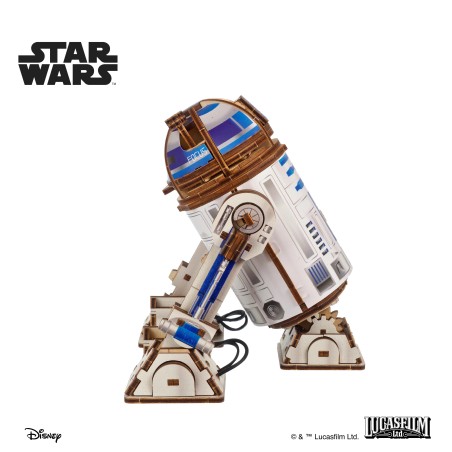 Ugears 3D dřevěná mechanická skládačka Star Wars R2-D2