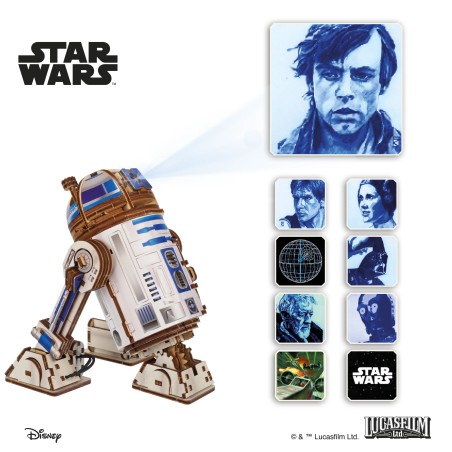 Ugears 3D dřevěná mechanická skládačka Star Wars R2-D2