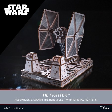 Ugears 3D dřevěná mechanická skládačka Star Wars Stíhačka TIE