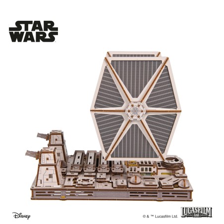 Ugears 3D dřevěná mechanická skládačka Star Wars Stíhačka TIE