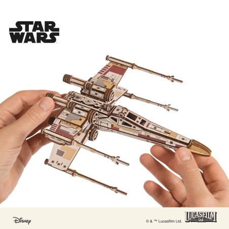 Ugears 3D dřevěná skládačka Star Wars Luke Skywalker X-Wing stíhačka