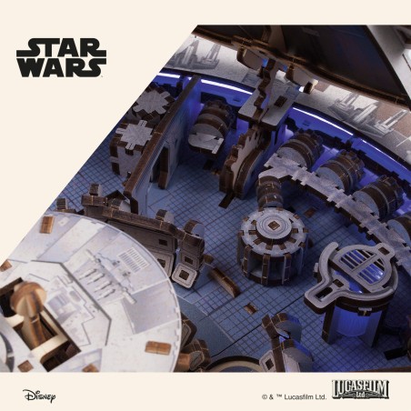 Ugears 3D dřevěná mechanická skládačka Star Wars Millennium Falcon