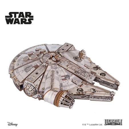 Ugears 3D dřevěná mechanická skládačka Star Wars Millennium Falcon