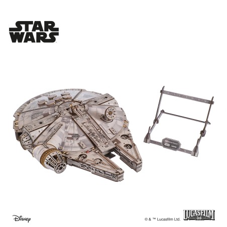 Ugears 3D dřevěná mechanická skládačka Star Wars Millennium Falcon