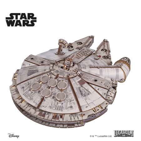 Ugears 3D dřevěná mechanická skládačka Star Wars Millennium Falcon