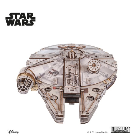 Ugears 3D dřevěná mechanická skládačka Star Wars Millennium Falcon