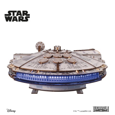 Ugears 3D dřevěná mechanická skládačka Star Wars Millennium Falcon