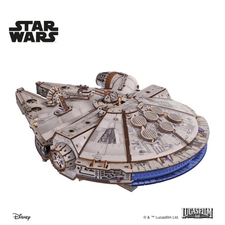 Ugears 3D dřevěná mechanická skládačka Star Wars Millennium Falcon
