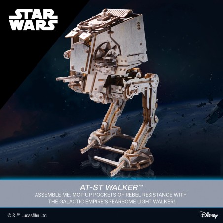 Ugears 3D dřevěná mechanická skládačka Star Wars AT-ST kráčedlo