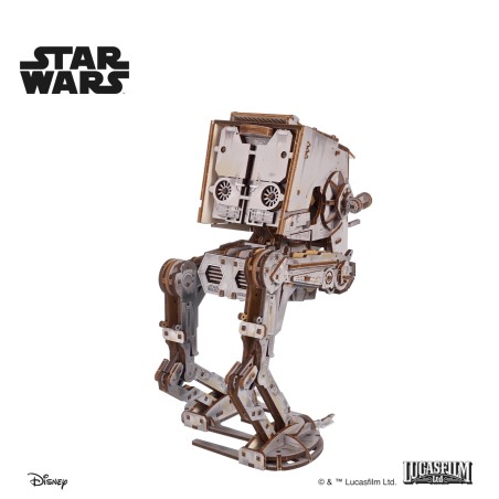 Ugears 3D dřevěná mechanická skládačka Star Wars AT-ST kráčedlo