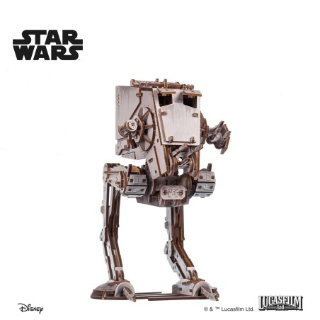 Ugears 3D dřevěná mechanická skládačka Star Wars AT-ST kráčedlo