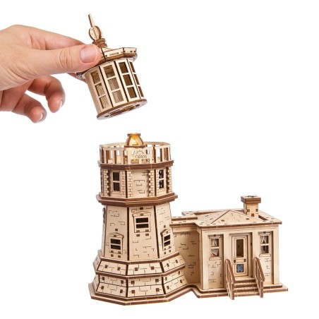 Ugears 3D dřevěné mechanické puzzle Maják Split Rock