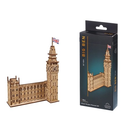 Ugears 3D dřevěné mechanické puzzle Big Ben