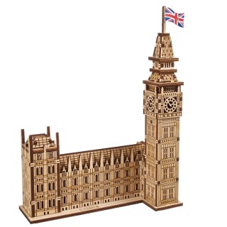 Ugears 3D dřevěné mechanické puzzle Big Ben