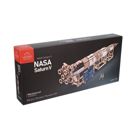 Ugears 3D dřevěné mechanické puzzle NASA, Saturn V
