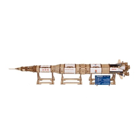 Ugears 3D dřevěné mechanické puzzle NASA, Saturn V